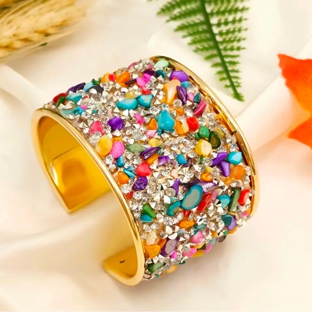 Colorful Wide Cuff Bracelet